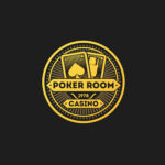 Vintage poker room casino logo