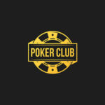 Gold poker club logo design